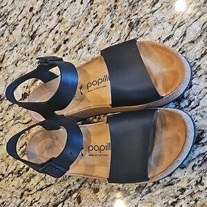 Papillio Glenda platform sandle, black, size 37